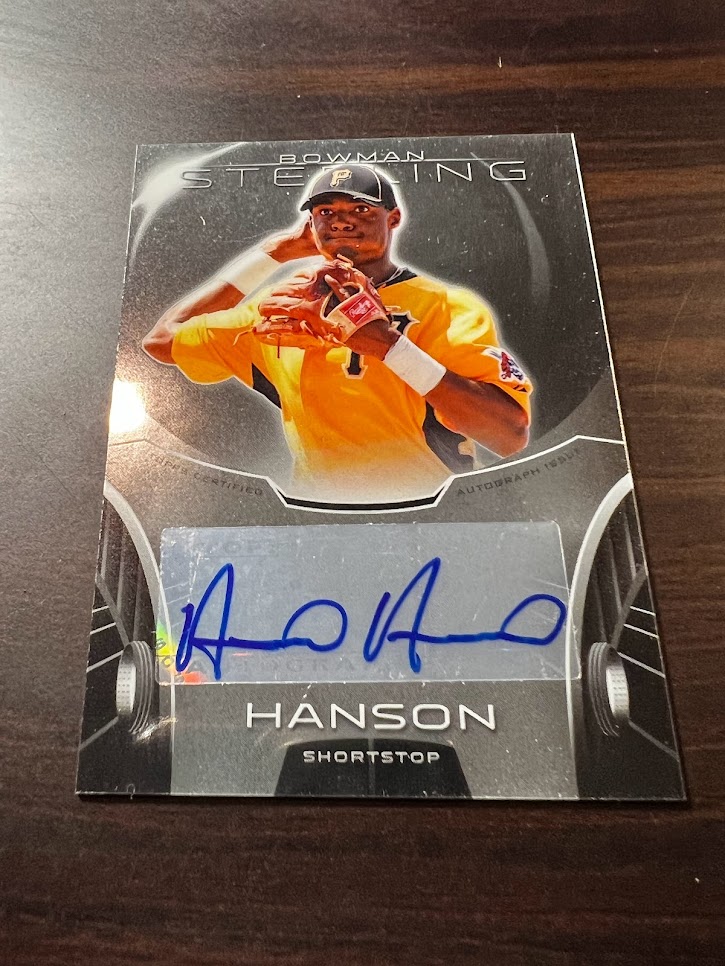 2013 Bowman Sterling Alen Hanson Auto - Moore Sports Cards