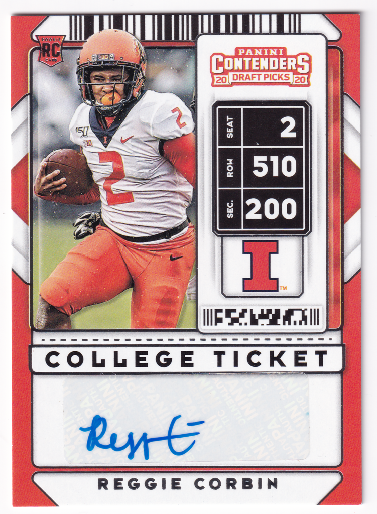 2023 Contenders Draft Picks College Ticket Reggie Corbin Rookie Auto ...